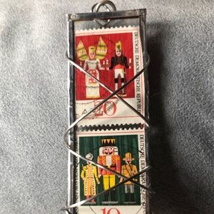 German holiday postage stamp pendant
